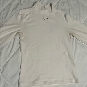 Nike Turtle Neck - White, Size XS